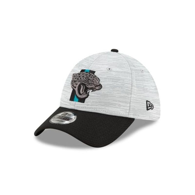 Black Jacksonville Jaguars Hat - New Era NFL Official NFL Training 39THIRTY Stretch Fit Caps USA4758960